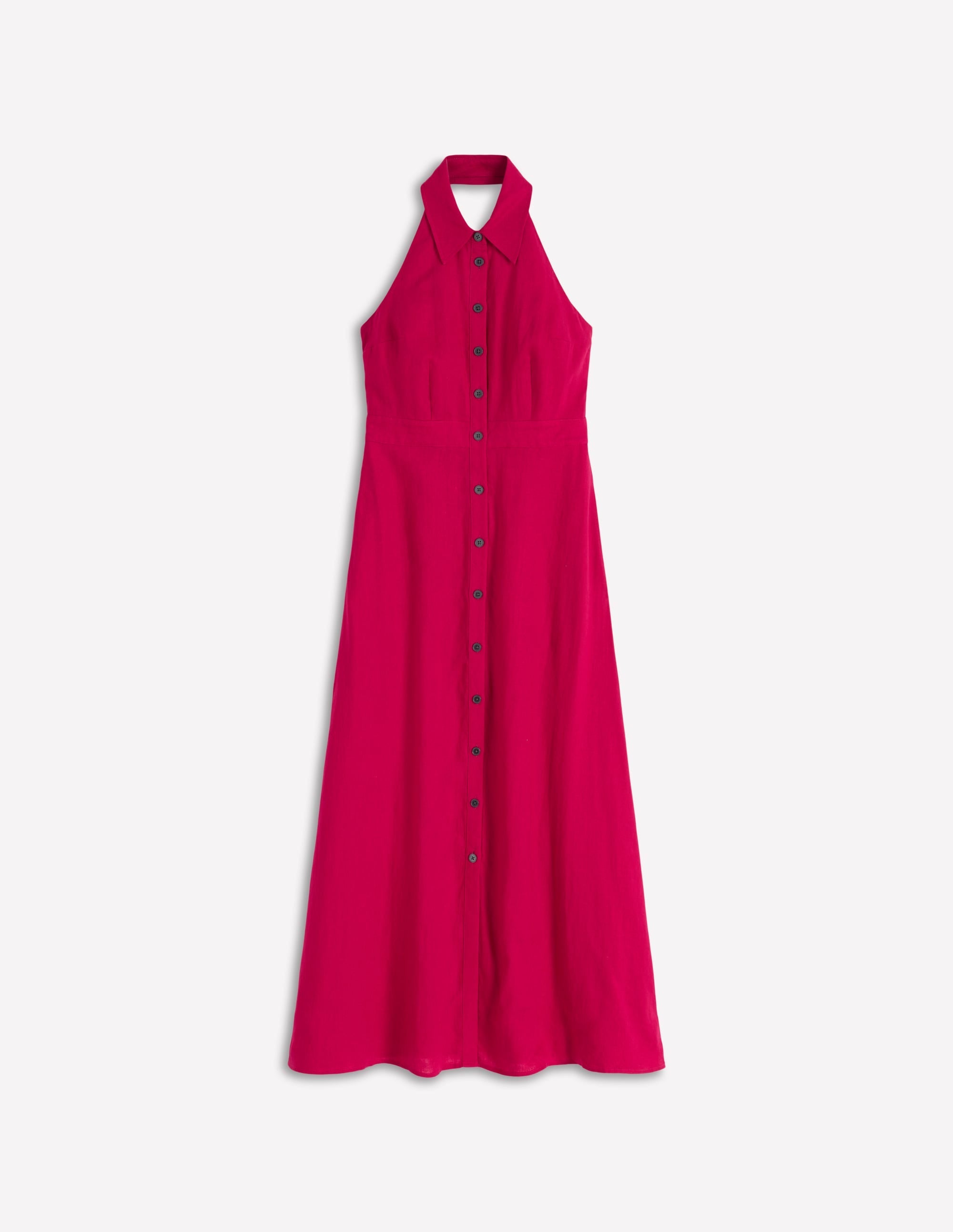 Eva Halter Linen Maxi Dress-Pomegranate